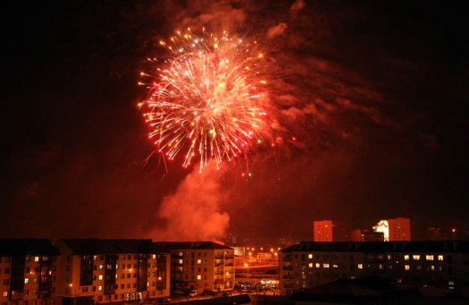 New Year celebrations in Grozny
